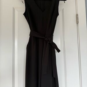 Emma & Michele Black Sleeveless Wrap Jumpsuit